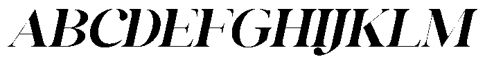 The Best Charming Italic Font UPPERCASE