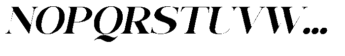 The Best Charming Italic Font UPPERCASE