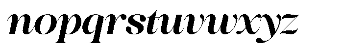 The Best Charming Italic Font LOWERCASE