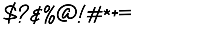 The Bristers Sans Script Font OTHER CHARS
