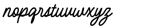 The Bristers Sans Script Font LOWERCASE