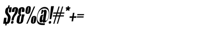 The Broneers Italic Font OTHER CHARS