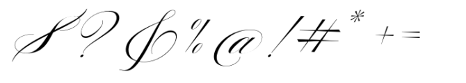 The Cartography Calligraphy Font OTHER CHARS