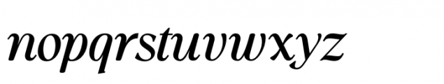 The Castelo Bold Italic Font LOWERCASE