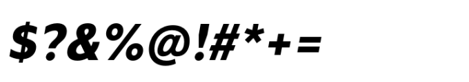The Chef Extra Bold Italic Font OTHER CHARS