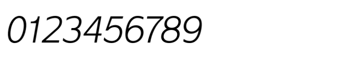 The Chef Light Italic Font OTHER CHARS