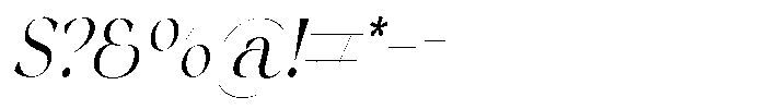 The Chelo Editoria Italic Scale Regular Font OTHER CHARS