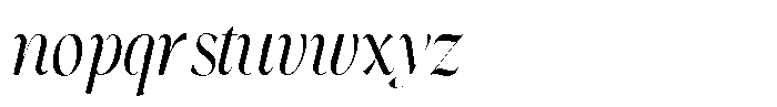 The Chelo Editoria Italic Scale Regular Font LOWERCASE