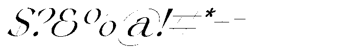 The Chelo Editoria Italic Slant Regular Font OTHER CHARS