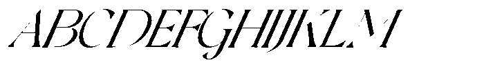 The Chelo Editoria Italic Slant Regular Font UPPERCASE