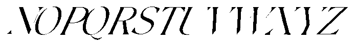 The Chelo Editoria Italic Slant Regular Font UPPERCASE