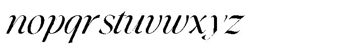 The Chelo Editoria Italic Slant Regular Font LOWERCASE