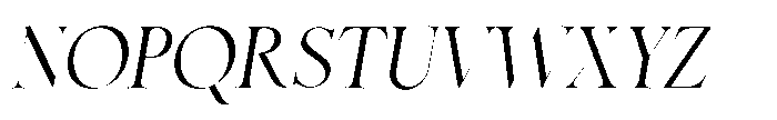 The Chelo Editoria Slant Regular Font UPPERCASE