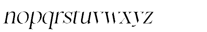 The Chelo Editoria Slant Regular Font LOWERCASE