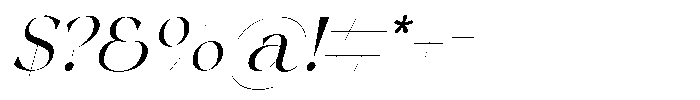 The Chelo Editoria The Chelo editoria Italic Regular Font OTHER CHARS