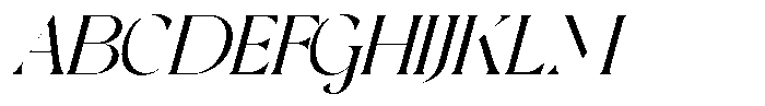 The Chelo Editoria The Chelo editoria Italic Regular Font UPPERCASE