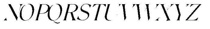 The Chelo Editoria The Chelo editoria Italic Regular Font UPPERCASE