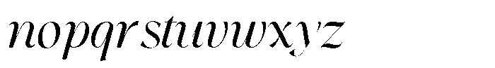 The Chelo Editoria The Chelo editoria Italic Regular Font LOWERCASE