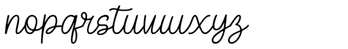 The Clamour Font LOWERCASE