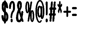 The Cons Bold Rounded Font OTHER CHARS