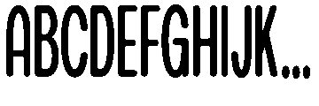 The Cons Bold Rounded Font UPPERCASE
