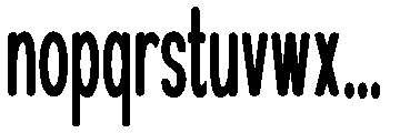 The Cons Bold Rounded Font LOWERCASE