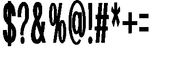 The Cons Bold Font OTHER CHARS