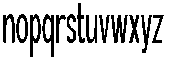 The Cons Regular Font LOWERCASE