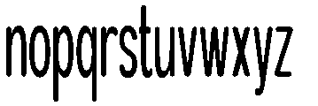 The Cons Rounded Font LOWERCASE