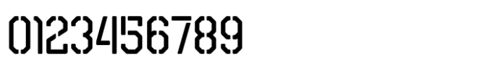 The Corps 86 Stencil Font OTHER CHARS