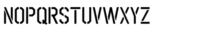 The Corps 86 Stencil Font UPPERCASE