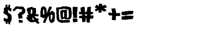 The Creature Font OTHER CHARS