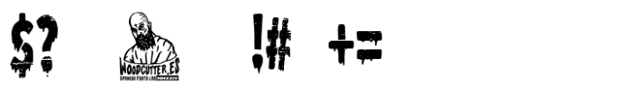 The Dirty Stencil Font OTHER CHARS