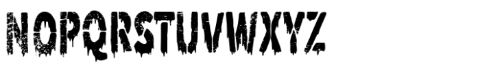 The Dirty Stencil Font UPPERCASE