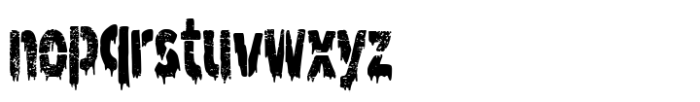 The Dirty Stencil Font LOWERCASE