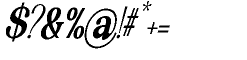 The Edition Nineties Cnden Slnt Regular Font OTHER CHARS