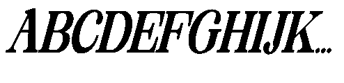 The Edition Nineties Cnden Slnt Regular Font UPPERCASE