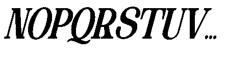 The Edition Nineties Cnden Slnt Regular Font UPPERCASE