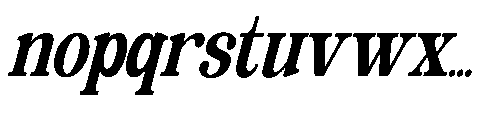 The Edition Nineties Cnden Slnt Regular Font LOWERCASE