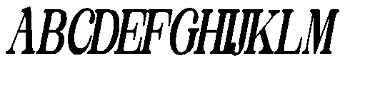 The Edition Nineties Condensed I Italic Font UPPERCASE
