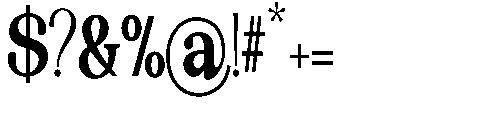 The Edition Nineties Condensed Regular Font OTHER CHARS