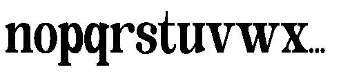 The Edition Nineties Condensed Regular Font LOWERCASE