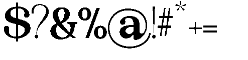 The Edition Nineties Expanded Regular Font OTHER CHARS
