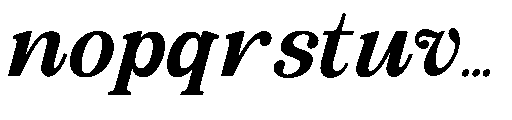 The Edition Nineties Italic Italic Font LOWERCASE