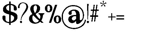 The Edition Nineties Regular Font OTHER CHARS