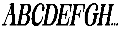 The Edition Nineties Scale Itlc Italic Font UPPERCASE