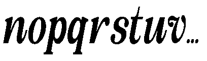 The Edition Nineties Scale Itlc Italic Font LOWERCASE