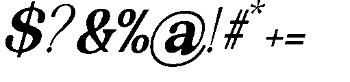 The Edition Nineties Smoth Itlc Italic Font OTHER CHARS