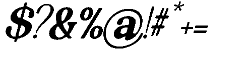 The Edition Nineties Smoth Slnt Regular Font OTHER CHARS