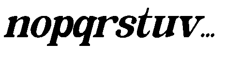 The Edition Nineties Smoth Slnt Regular Font LOWERCASE